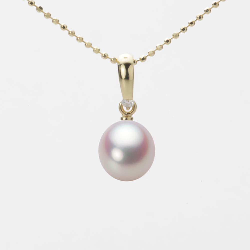7.5mm アコヤ真珠ペンダント （ホワイトピンク・ロゼ）