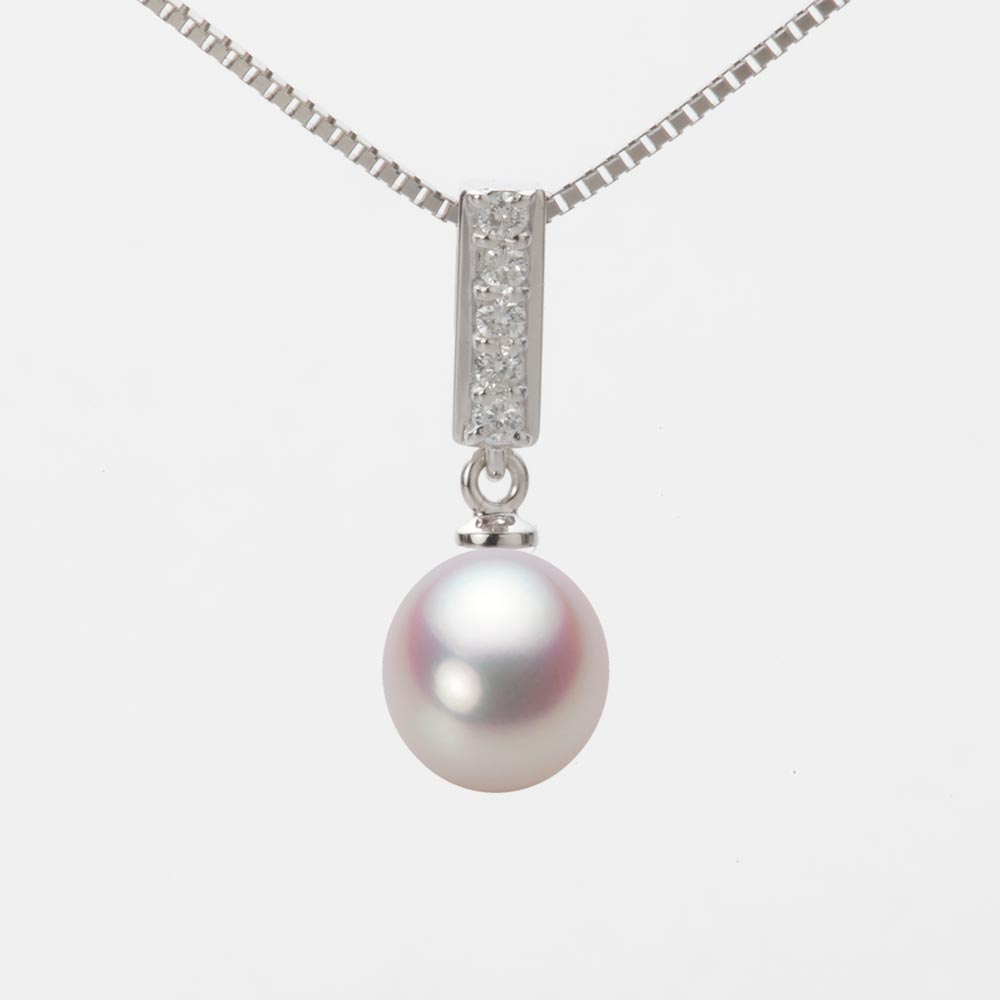 7.5mm アコヤ真珠ペンダント （ホワイトピンク・ロゼ）