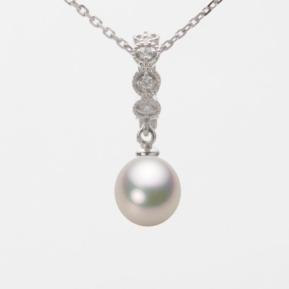 7.5mm アコヤ真珠ペンダント （シャンパンホワイト）