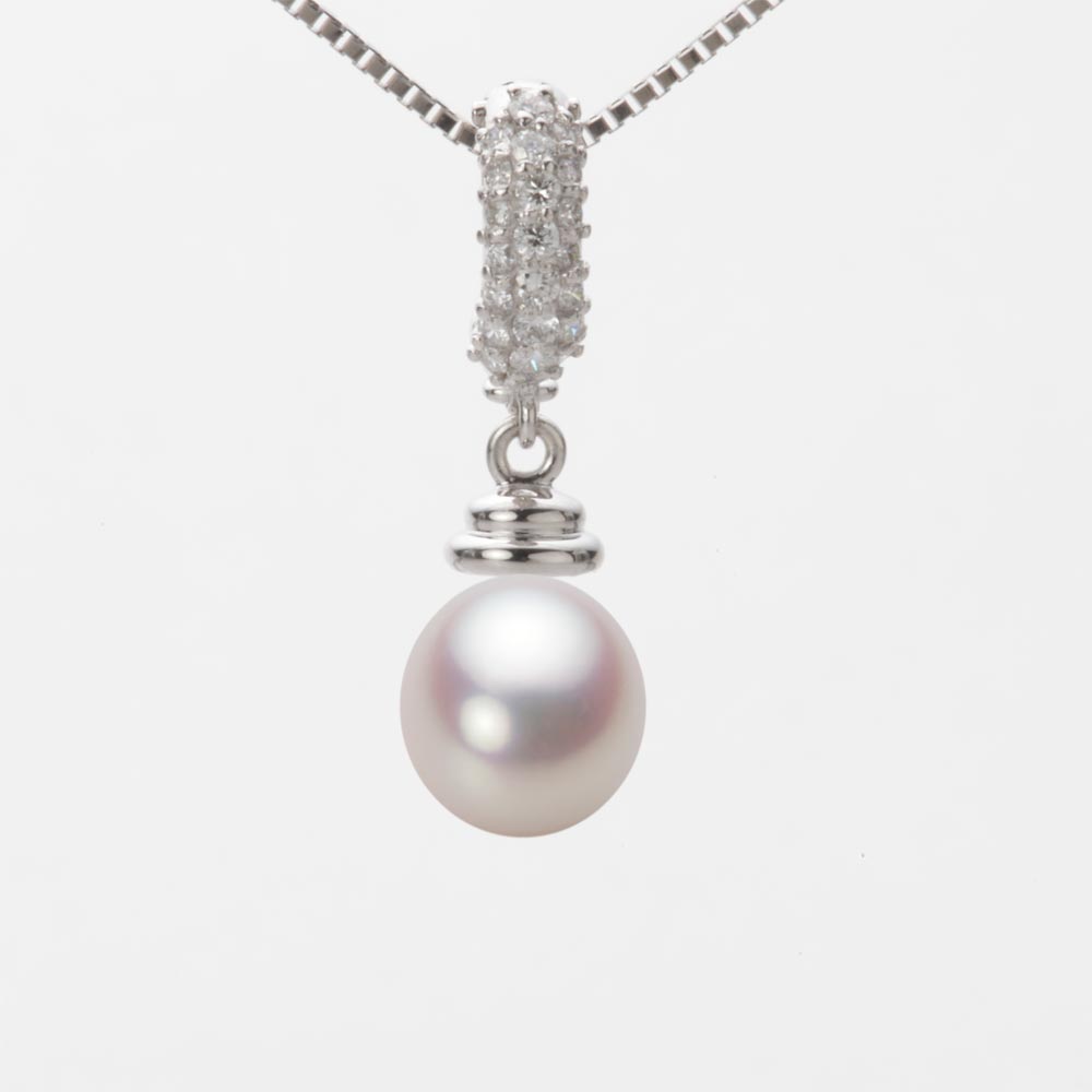 7.5mm アコヤ真珠ペンダント （ホワイトピンク・ロゼ）