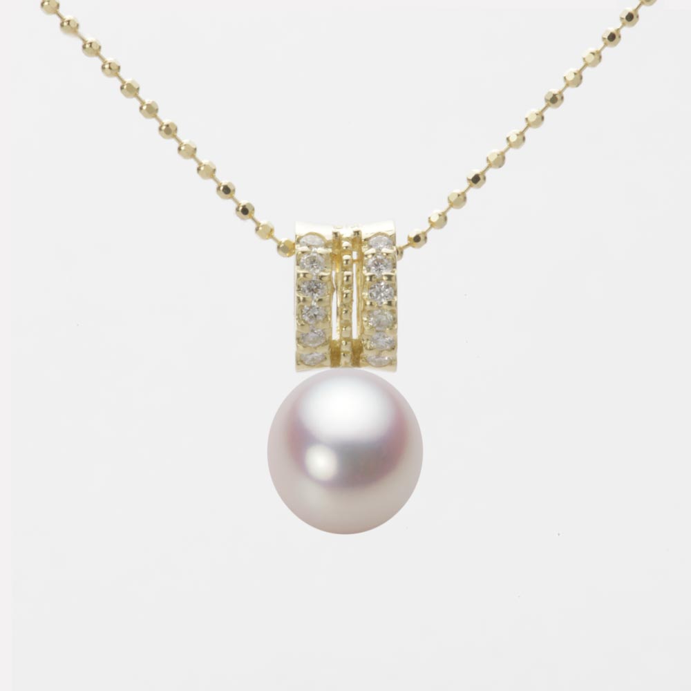 7.5mm アコヤ真珠ペンダント （ホワイトピンク・ロゼ）