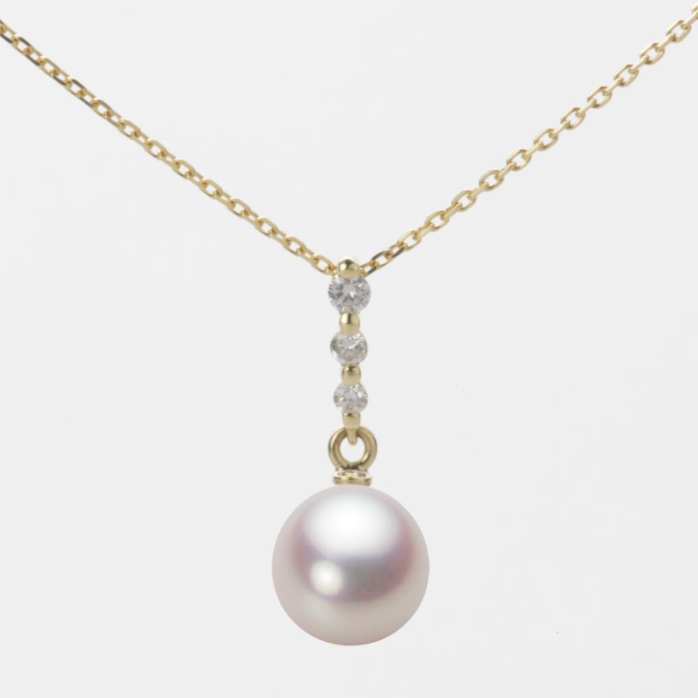 7.5mm アコヤ真珠ペンダント （ホワイトピンク・ロゼ）