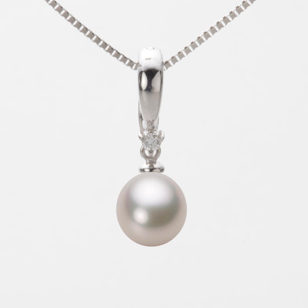 7.5mm アコヤ真珠ペンダント （シャンパンホワイト）