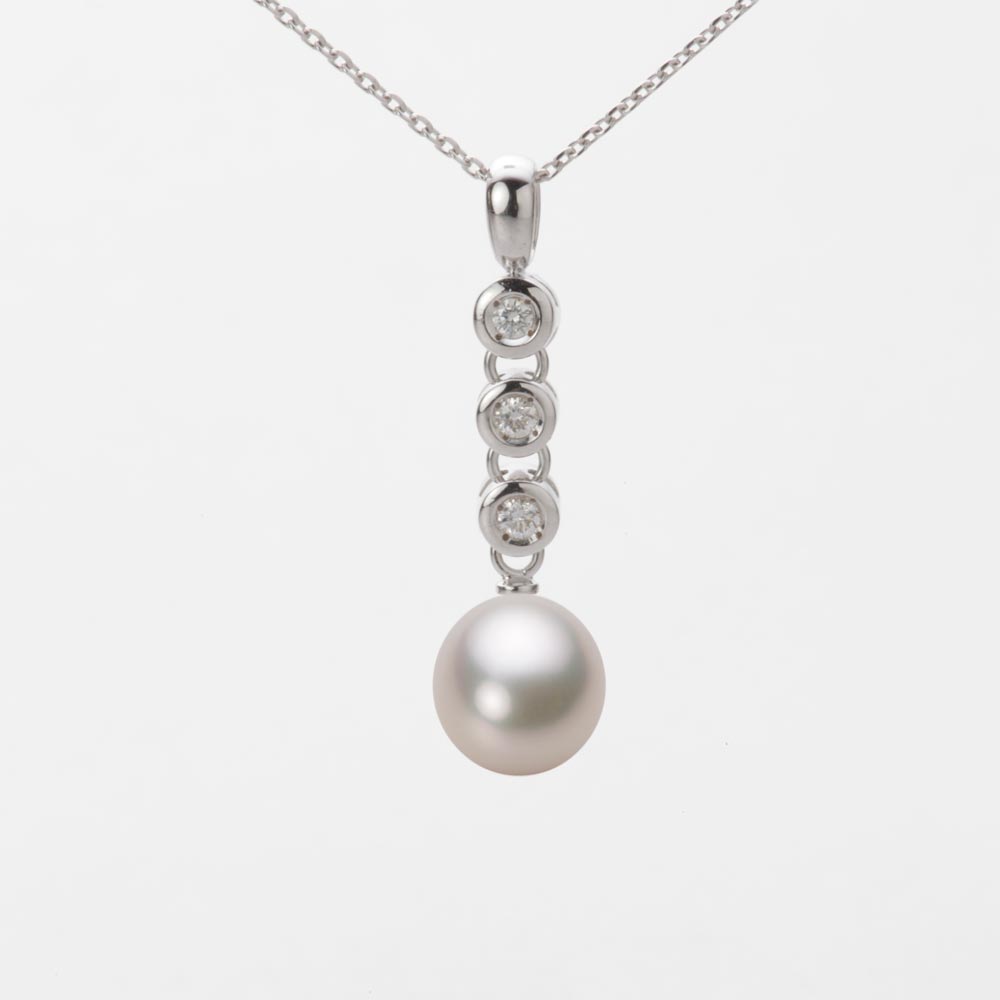 7.5mm アコヤ真珠ペンダント （シャンパンホワイト）