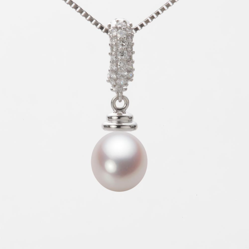 7.5mm アコヤ真珠ペンダント （ホワイトピンク・ロゼ）