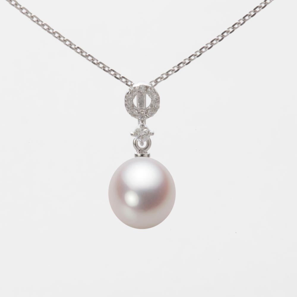 7.5mm アコヤ真珠ペンダント （ホワイトピンク・ロゼ）