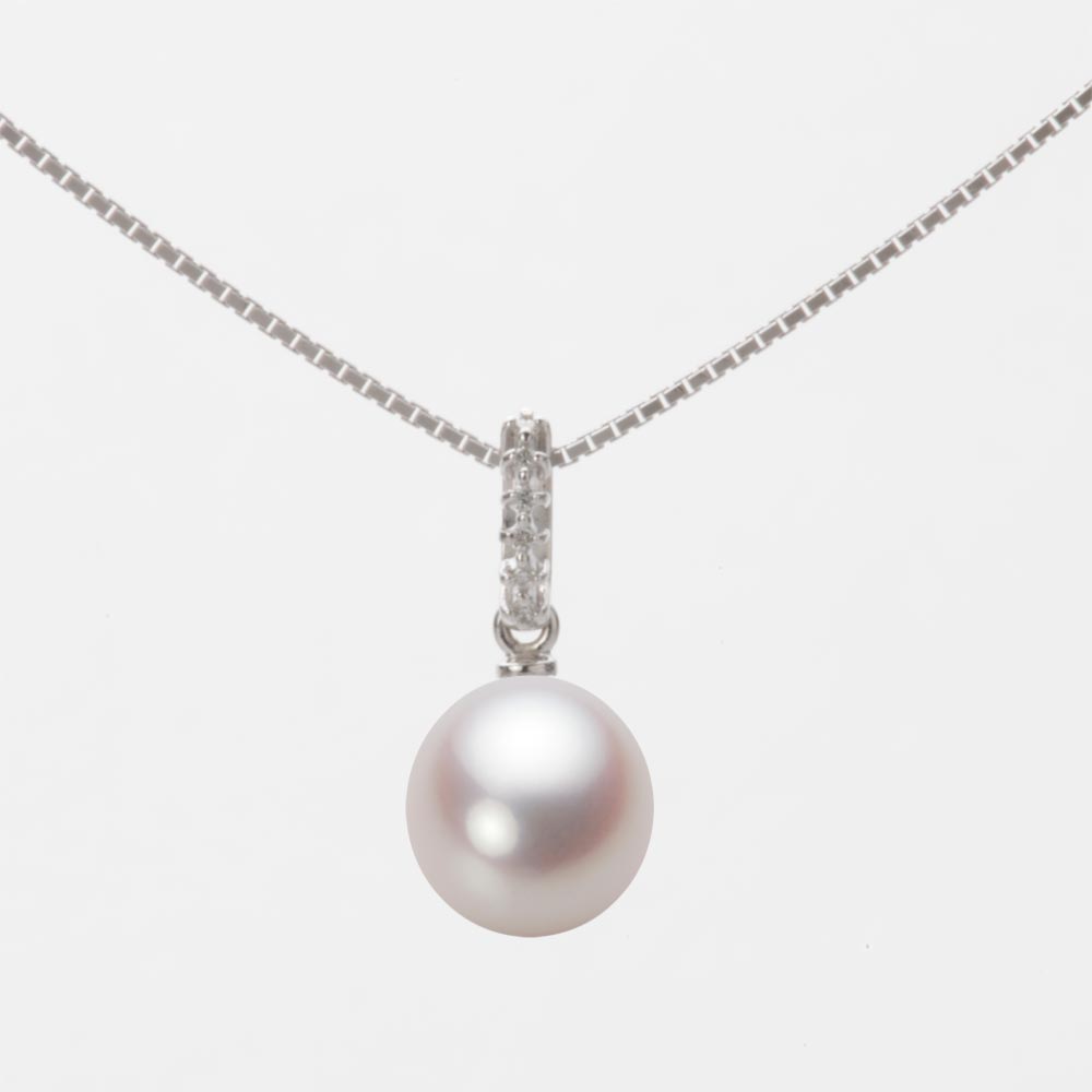 7.5mm アコヤ真珠ペンダント （ホワイトピンク・ロゼ）