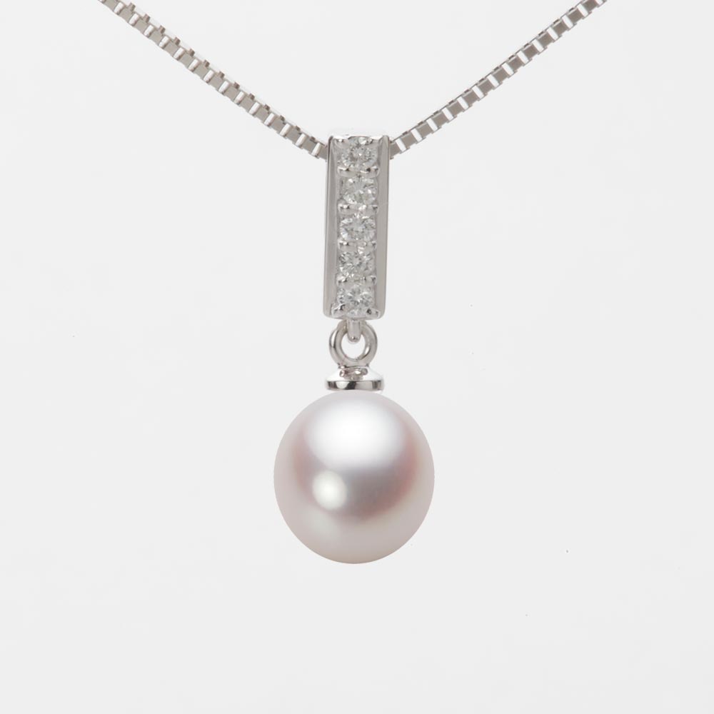 7.5mm アコヤ真珠ペンダント （ホワイトピンク・ロゼ）