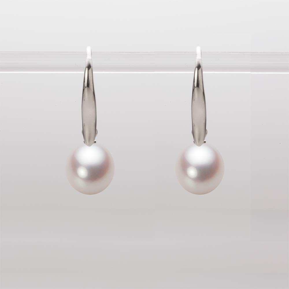 7.5mm アコヤ真珠ピアス （ホワイトピンク・ロゼ）