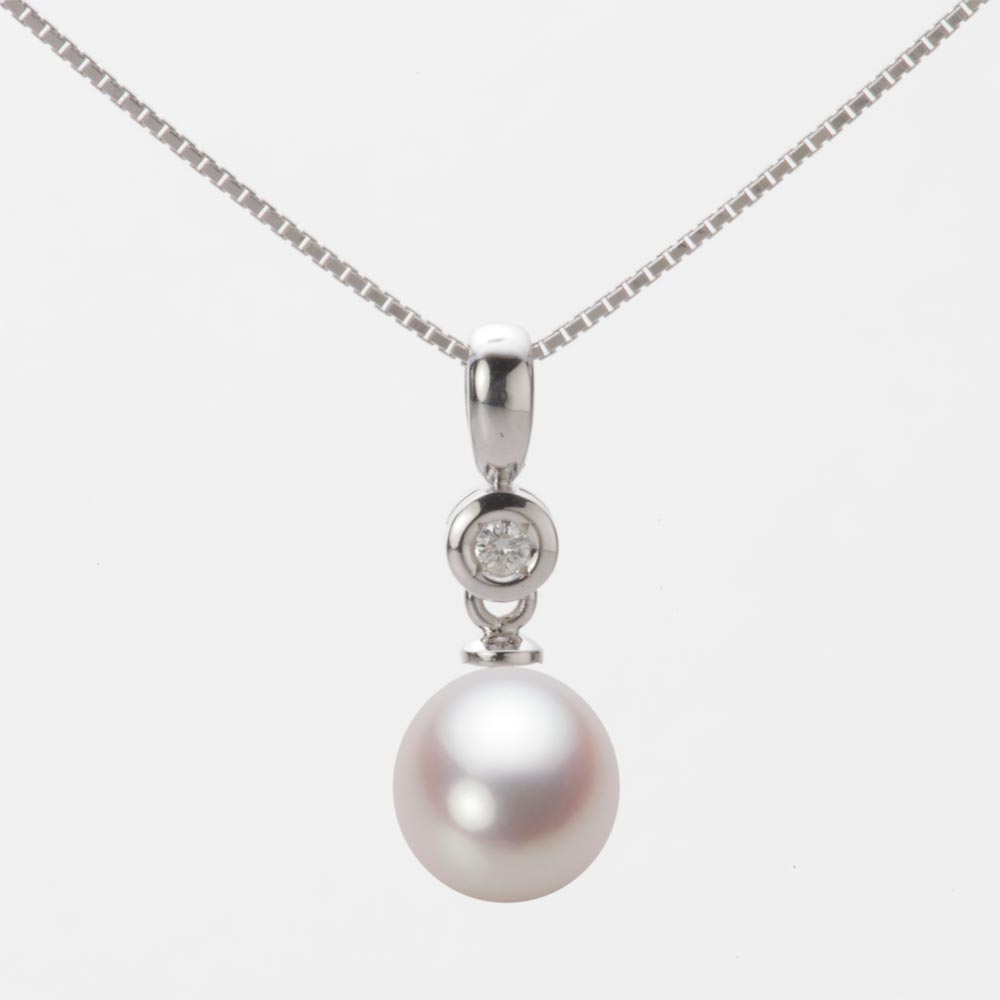 7.5mm アコヤ真珠ペンダント （ホワイトピンク・ロゼ）