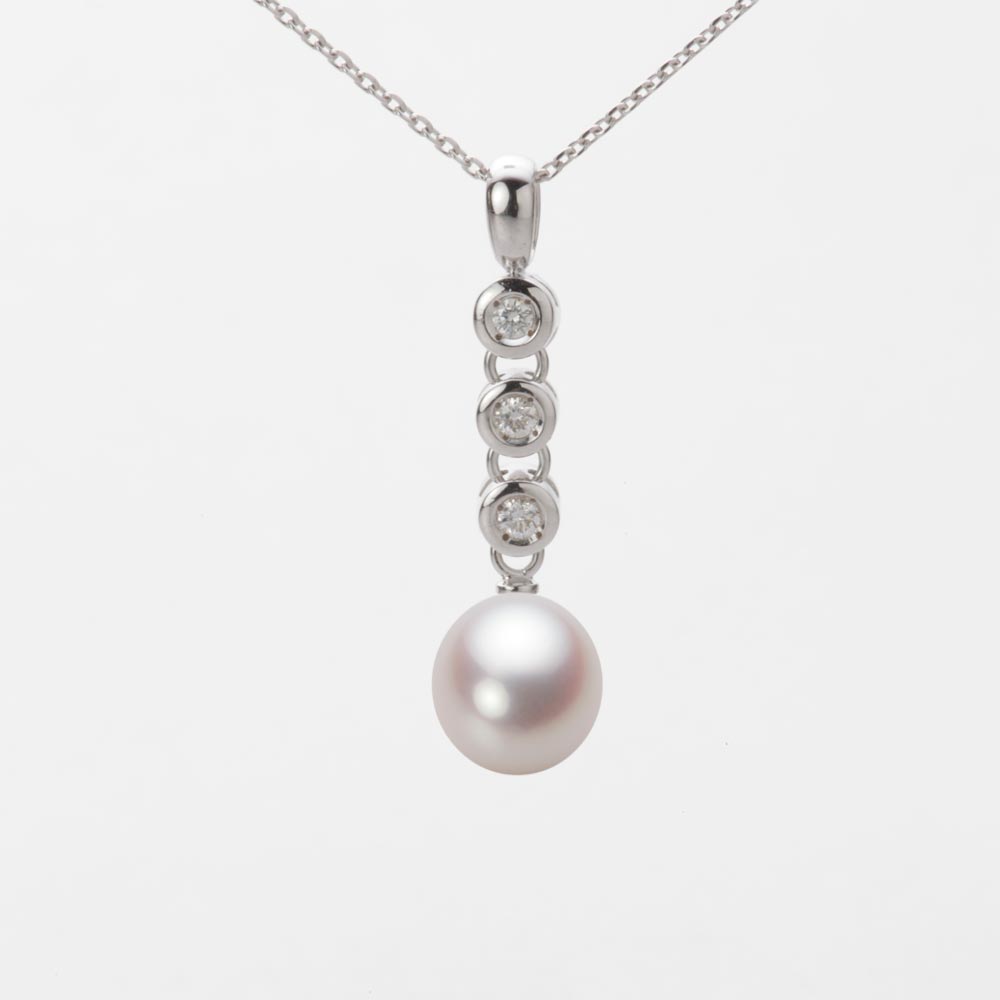 7.5mm アコヤ真珠ペンダント （ホワイトピンク・ロゼ）