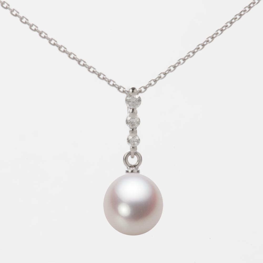 7.5mm アコヤ真珠ペンダント （ホワイトピンク・ロゼ）