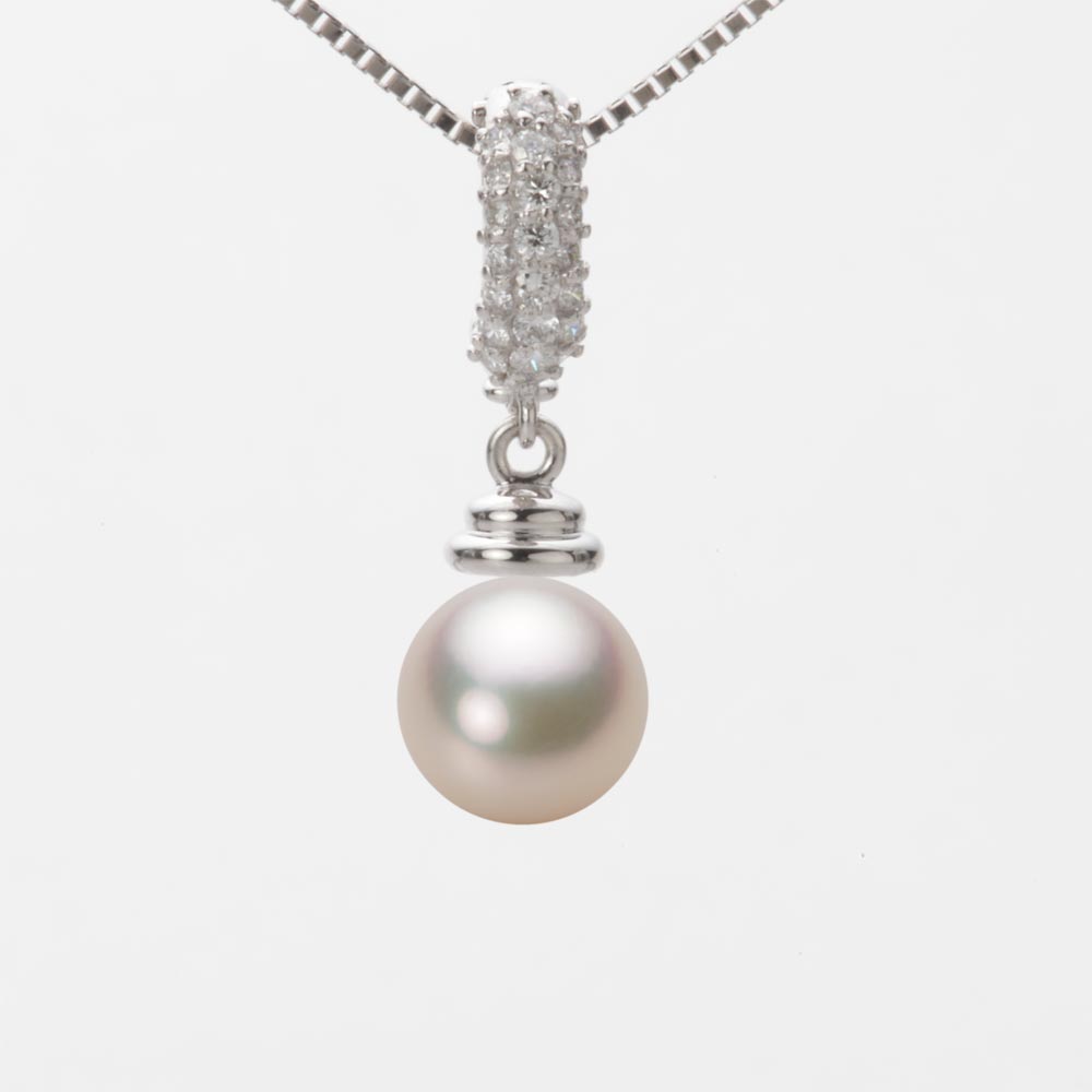 7.5mmアコヤ真珠ペンダント（シャンパンゴールド）