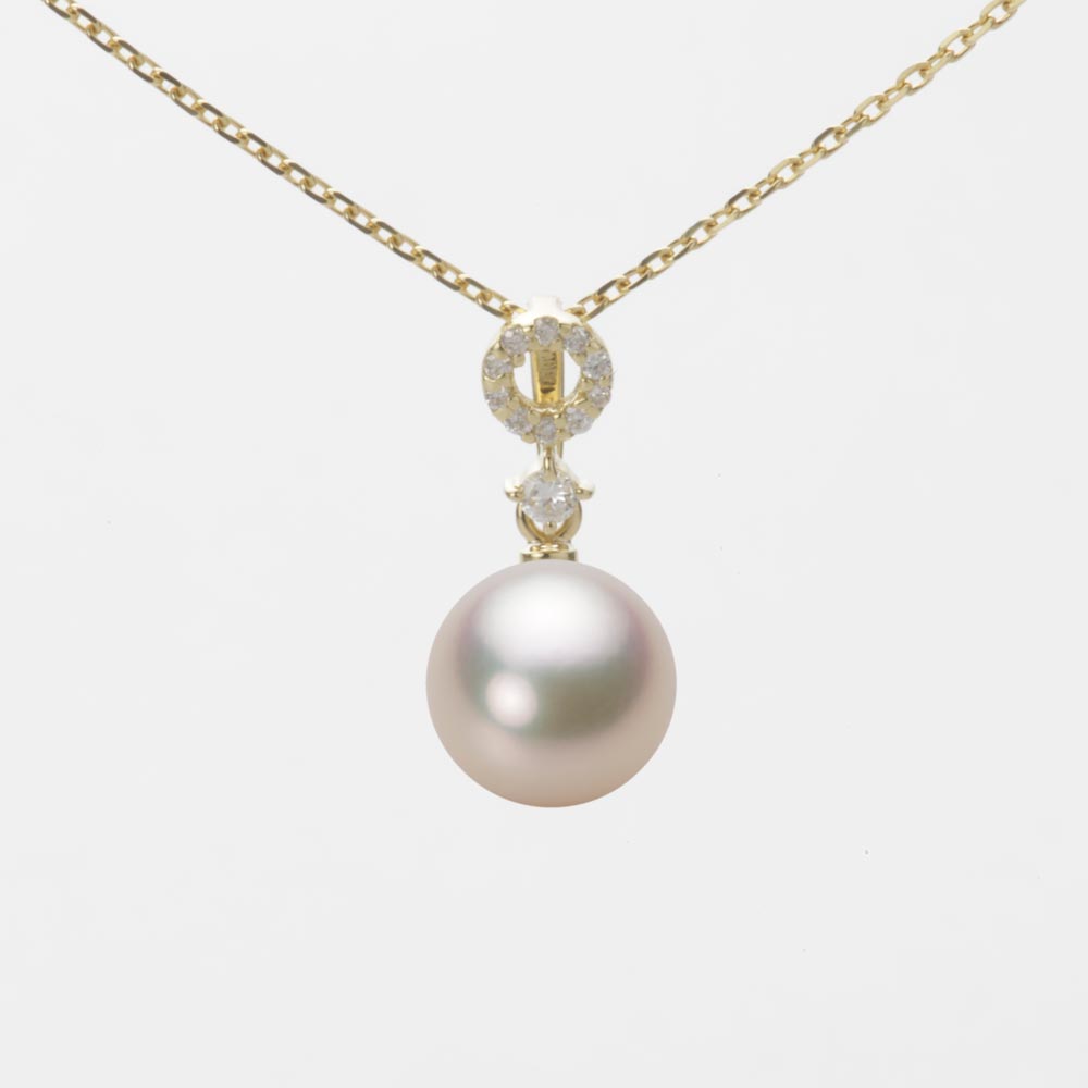 7.5mmアコヤ真珠ペンダント（シャンパンゴールド）