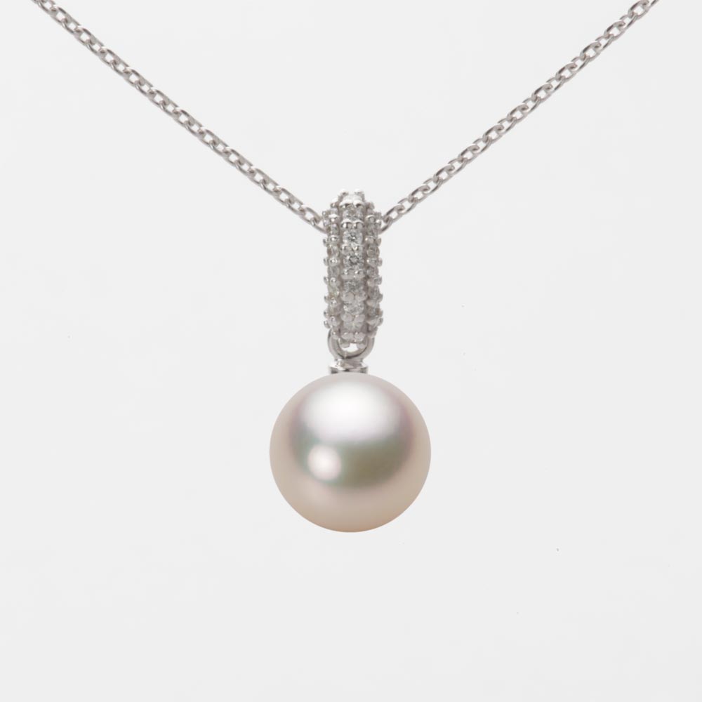 7.5mmアコヤ真珠ペンダント（シャンパンゴールド）