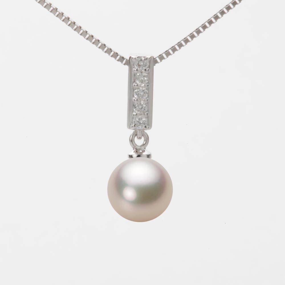 7.5mmアコヤ真珠ペンダント（シャンパンゴールド）