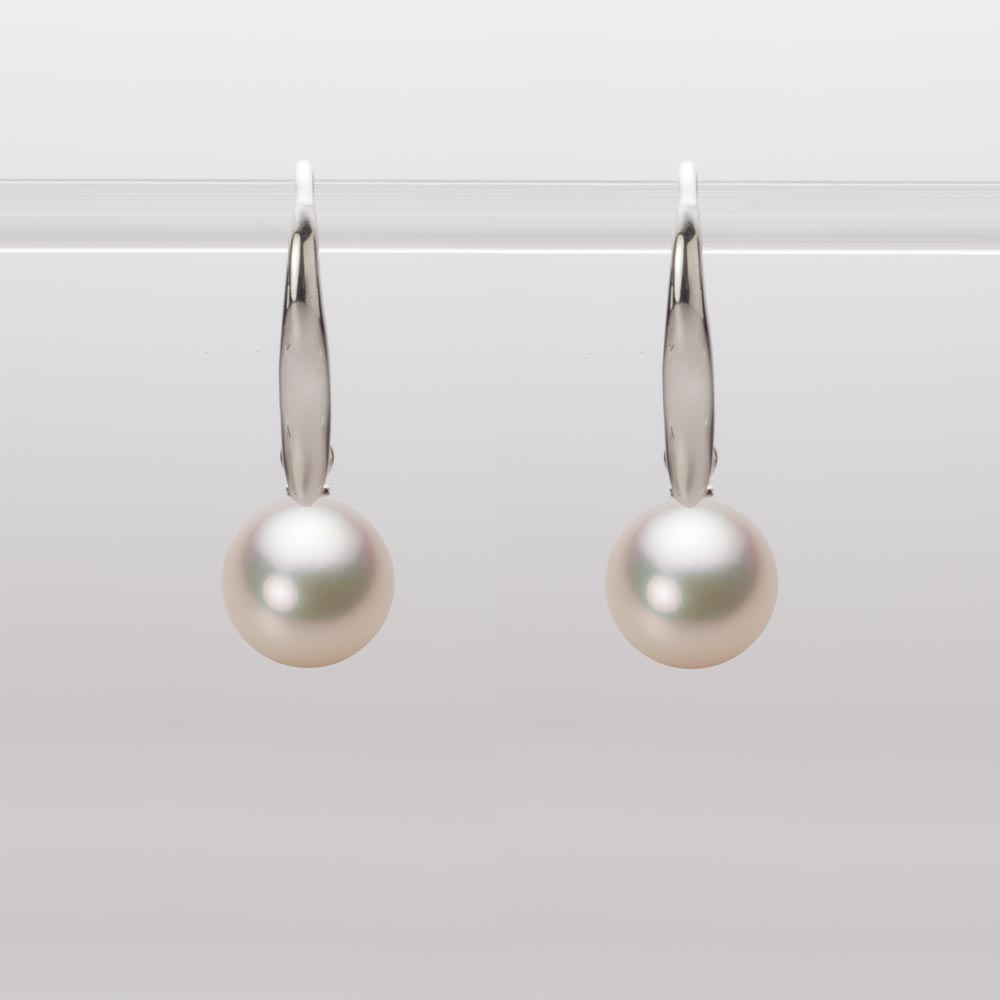 7.5mmアコヤ真珠ピアス（シャンパンゴールド）