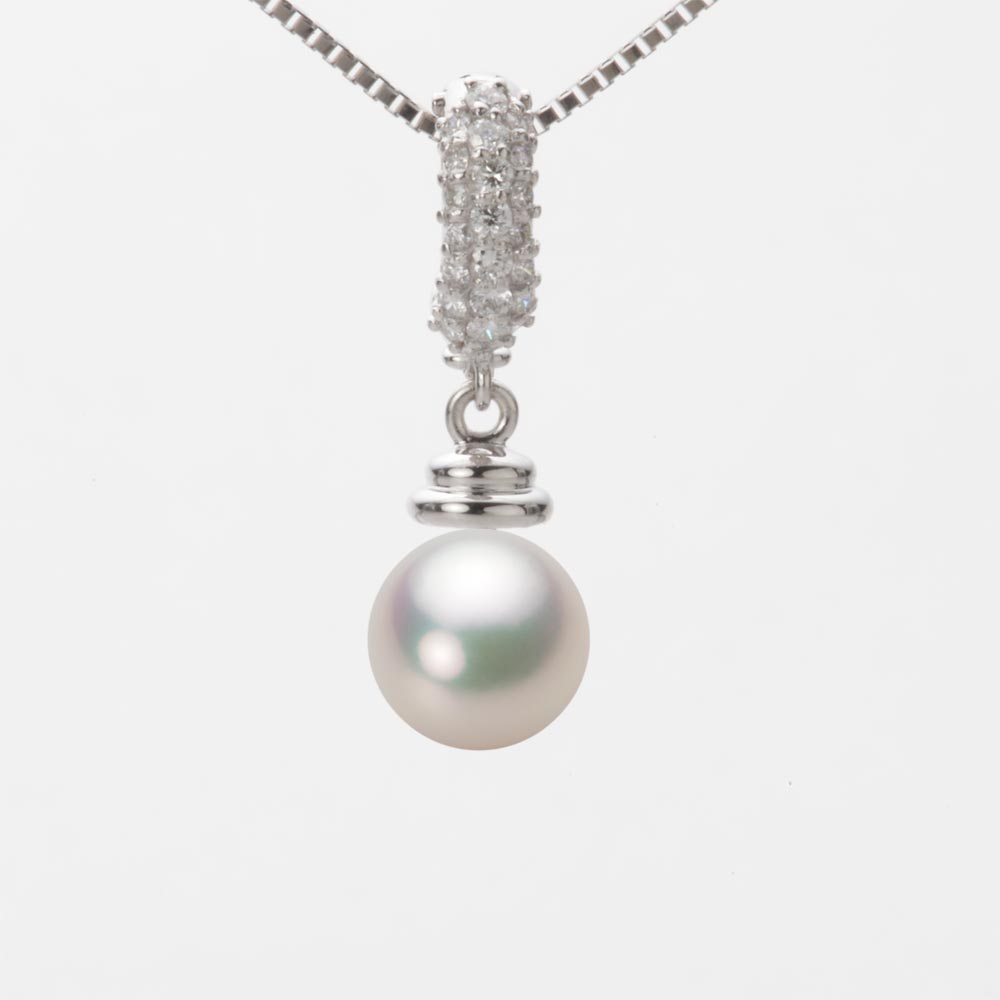 7.5mmアコヤ真珠ペンダント（シャンパンホワイト）