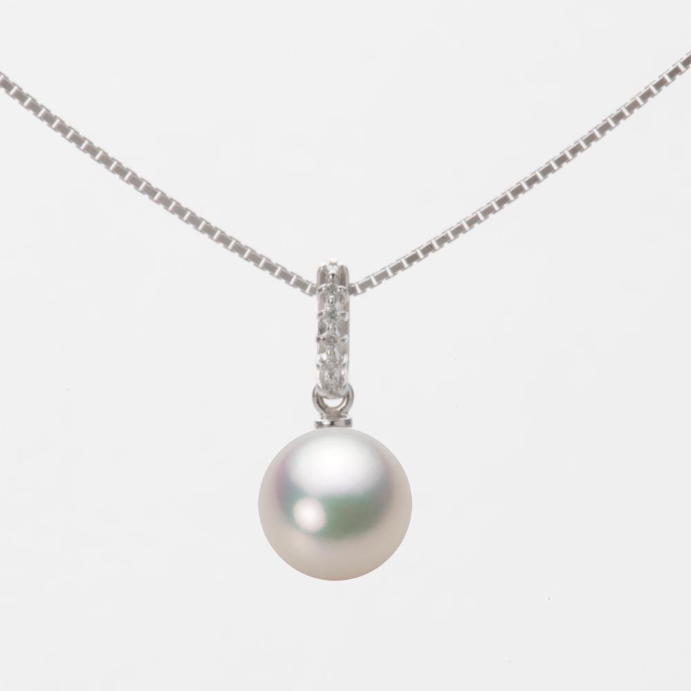 7.5mmアコヤ真珠ペンダント（シャンパンホワイト）