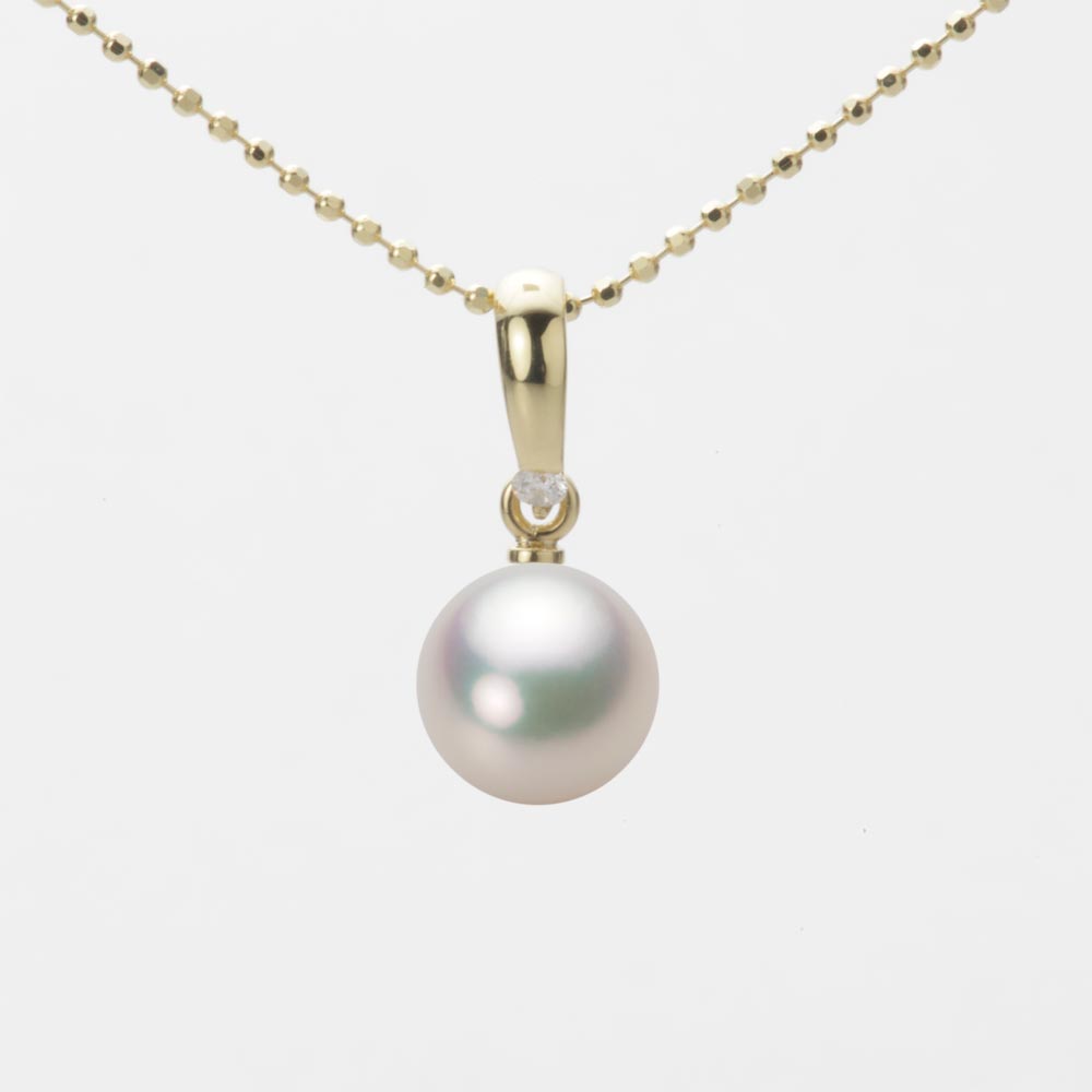7.5mmアコヤ真珠ペンダント（シャンパンホワイト）