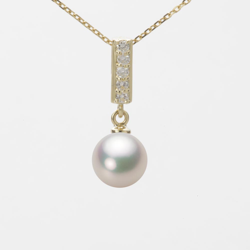 7.5mmアコヤ真珠ペンダント（シャンパンホワイト）