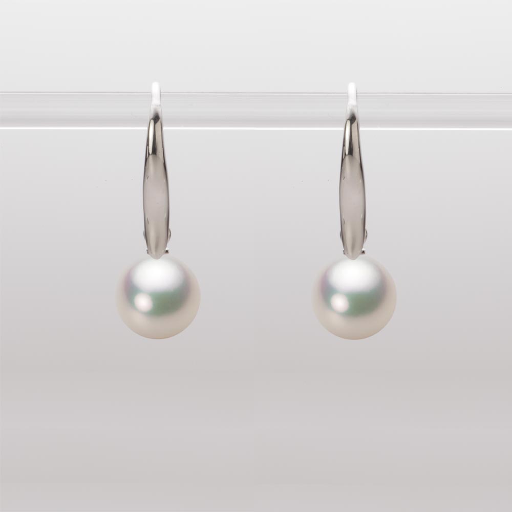 7.5mmアコヤ真珠ピアス（シャンパンホワイト）