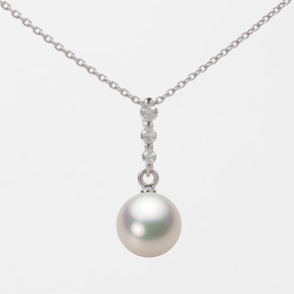 7.5mmアコヤ真珠ペンダント（シャンパンホワイト）