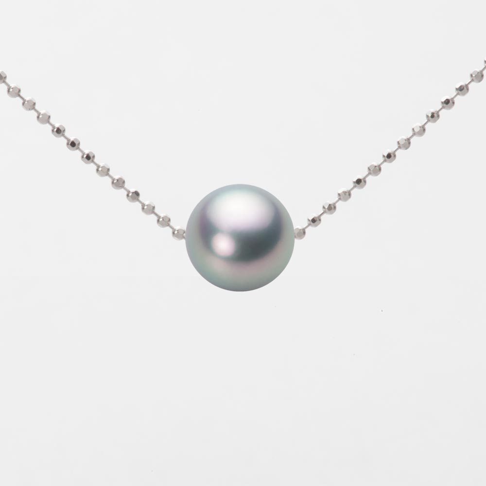 7.5mmアコヤ真珠ペンダント （シルバーグレー）