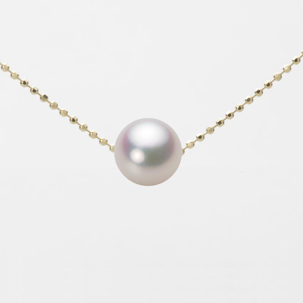 7.5mmアコヤ真珠ペンダント （ホワイトピンク・マリン）
