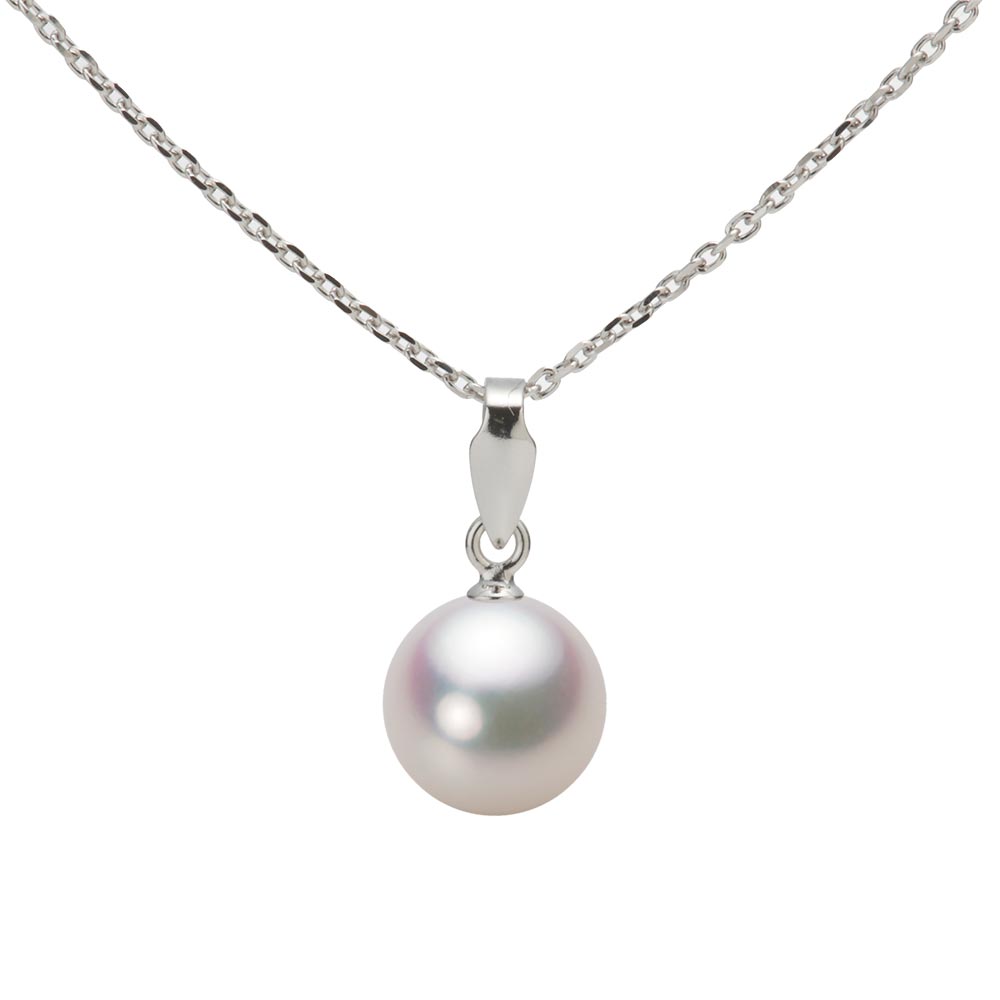7.5mmアコヤ真珠ペンダント （ホワイトピンク・マリン）