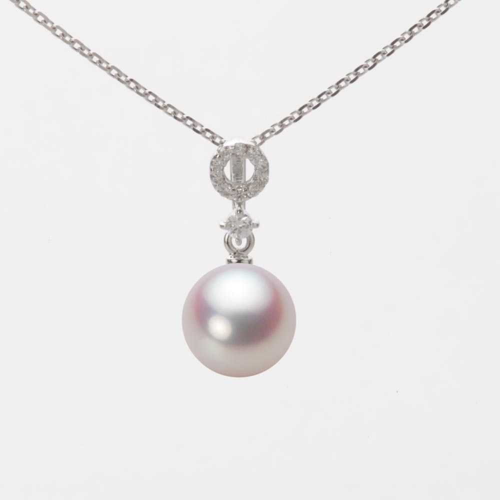 7.5mmアコヤ真珠ペンダント（ホワイトピンク・ロゼ）