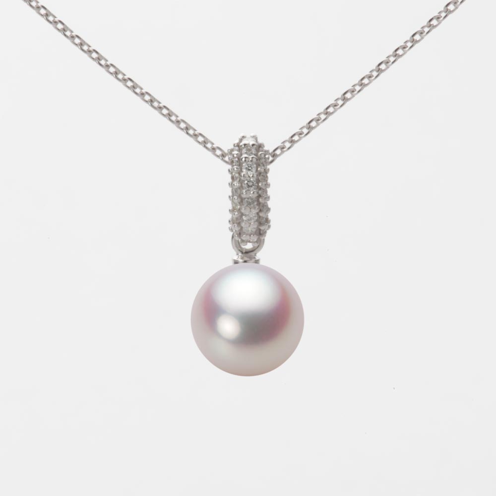 7.5mmアコヤ真珠ペンダント（ホワイトピンク・ロゼ）