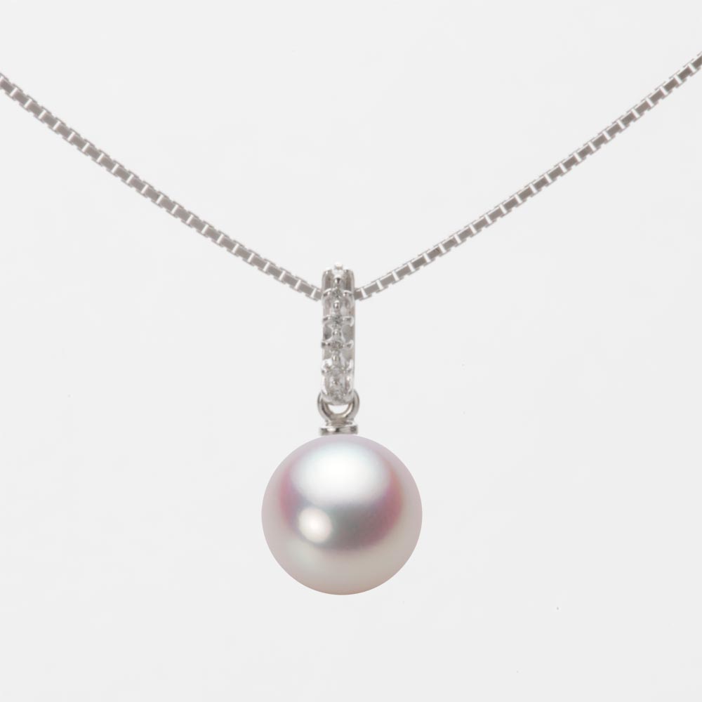 7.5mmアコヤ真珠ペンダント（ホワイトピンク・ロゼ）