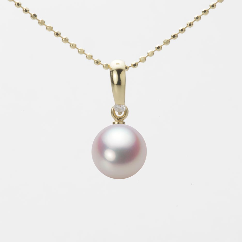 7.5mmアコヤ真珠ペンダント（ホワイトピンク・ロゼ）