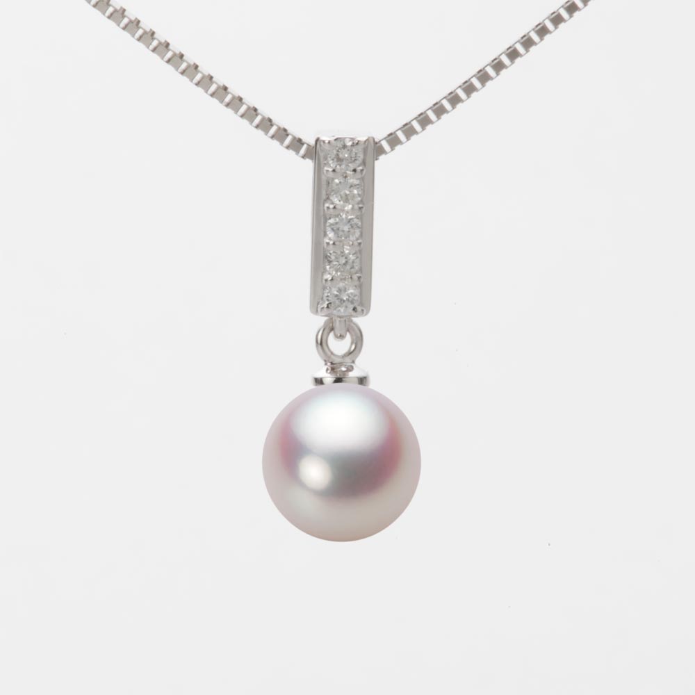 7.5mmアコヤ真珠ペンダント（ホワイトピンク・ロゼ）