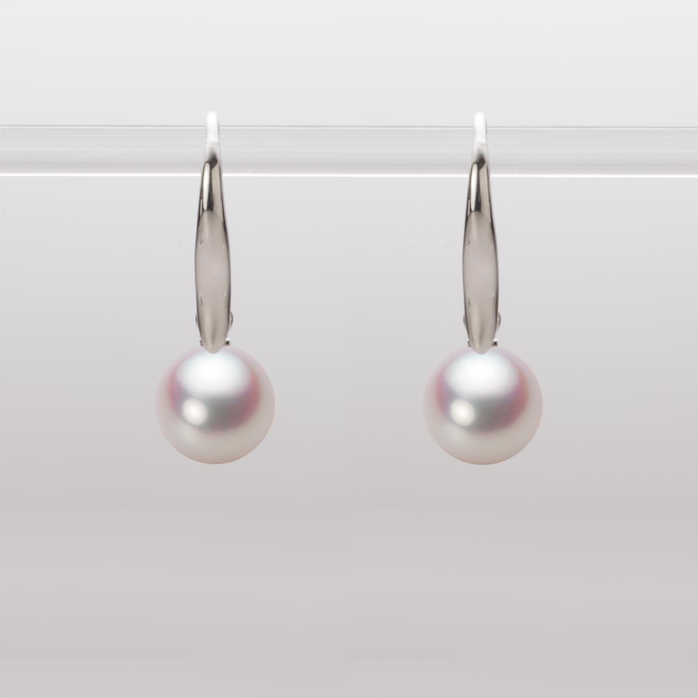 7.5mmアコヤ真珠ピアス（ホワイトピンク・ロゼ）