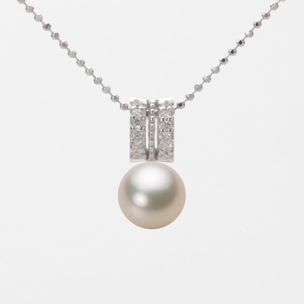 7.5mmアコヤ真珠ペンダント（シャンパンゴールド）