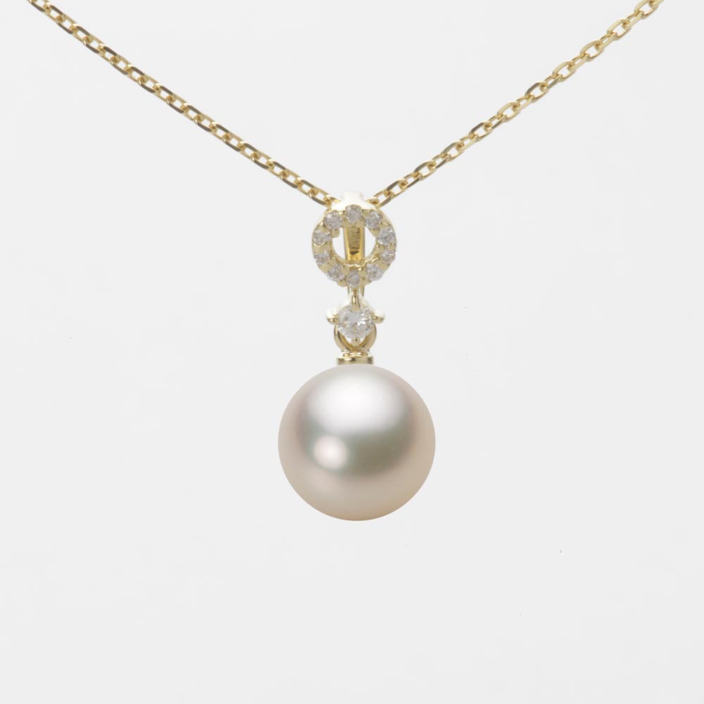 7.5mmアコヤ真珠ペンダント（シャンパンゴールド）