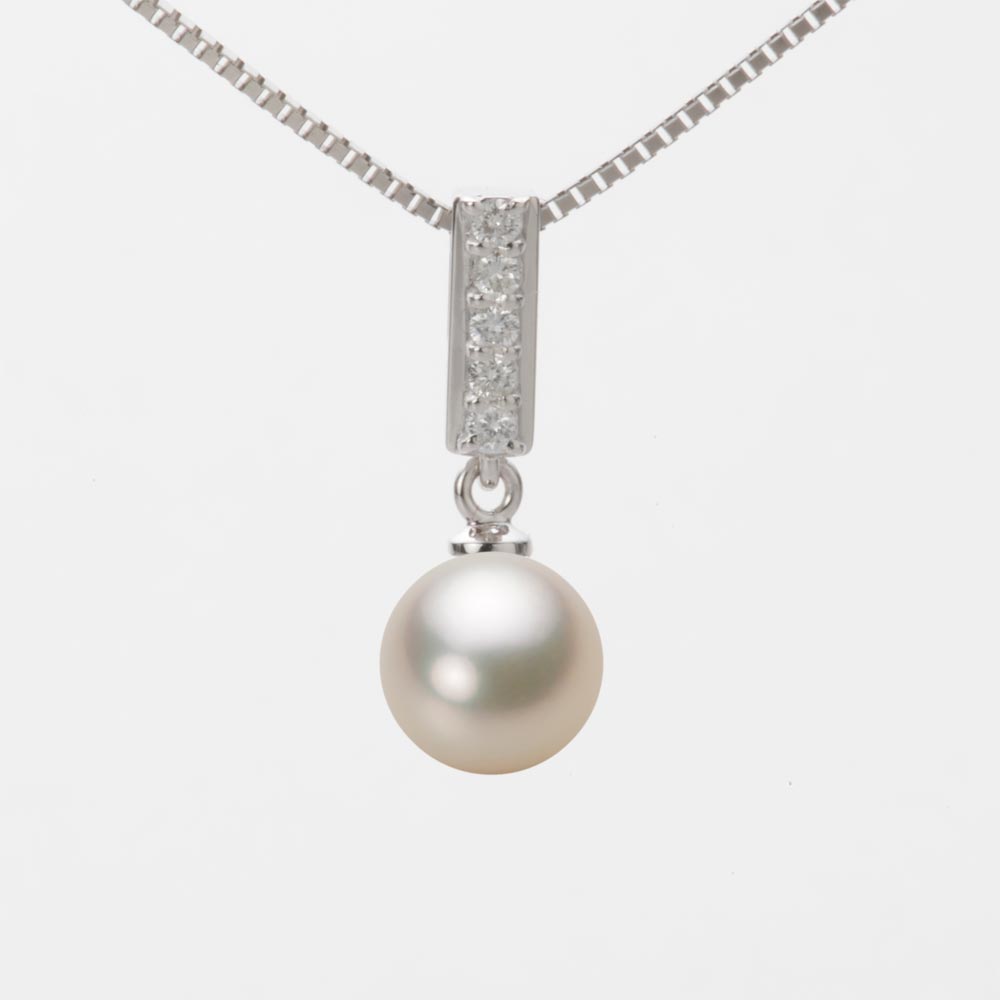 7.5mmアコヤ真珠ペンダント（シャンパンゴールド）