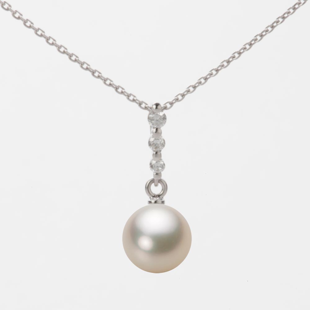 7.5mmアコヤ真珠ペンダント（シャンパンゴールド）