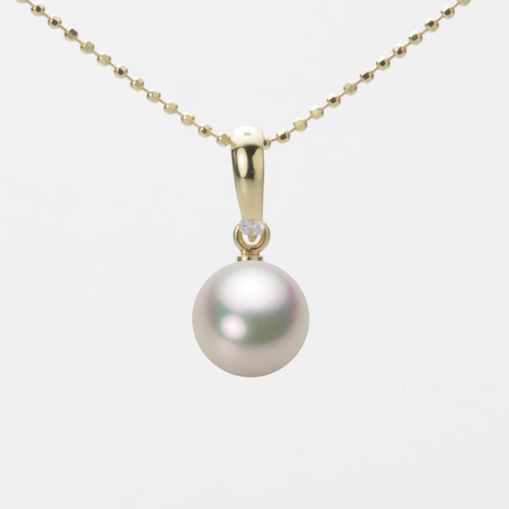 7.5mmアコヤ真珠ペンダント（シャンパンホワイト）