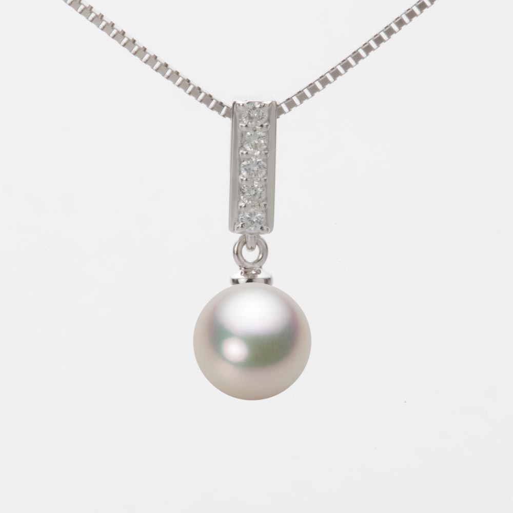 7.5mmアコヤ真珠ペンダント（シャンパンホワイト）