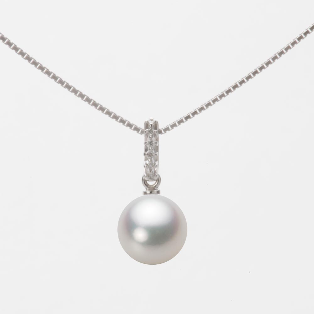 7.5mmアコヤ真珠ペンダント（ナチュラルホワイト）