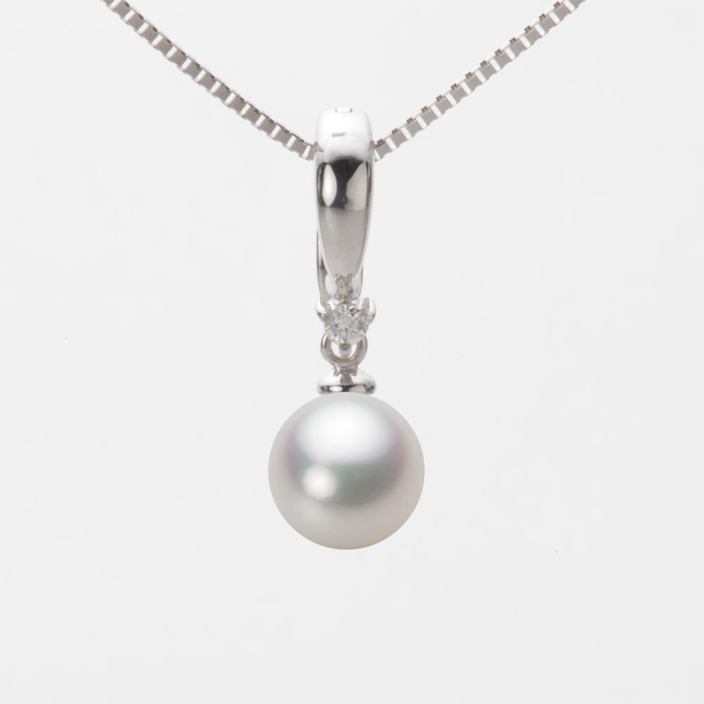 7.5mmアコヤ真珠ペンダント（ナチュラルホワイト）