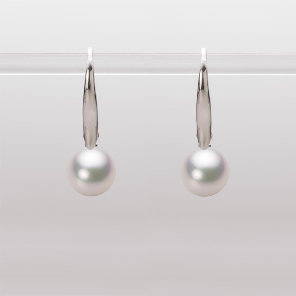 7.5mmアコヤ真珠ピアス（ホワイトピンク・マリン）
