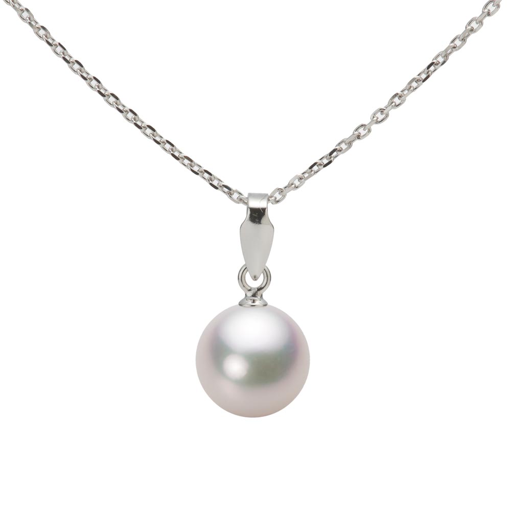 7.5mmアコヤ真珠ペンダント （ホワイトピンク・マリン）