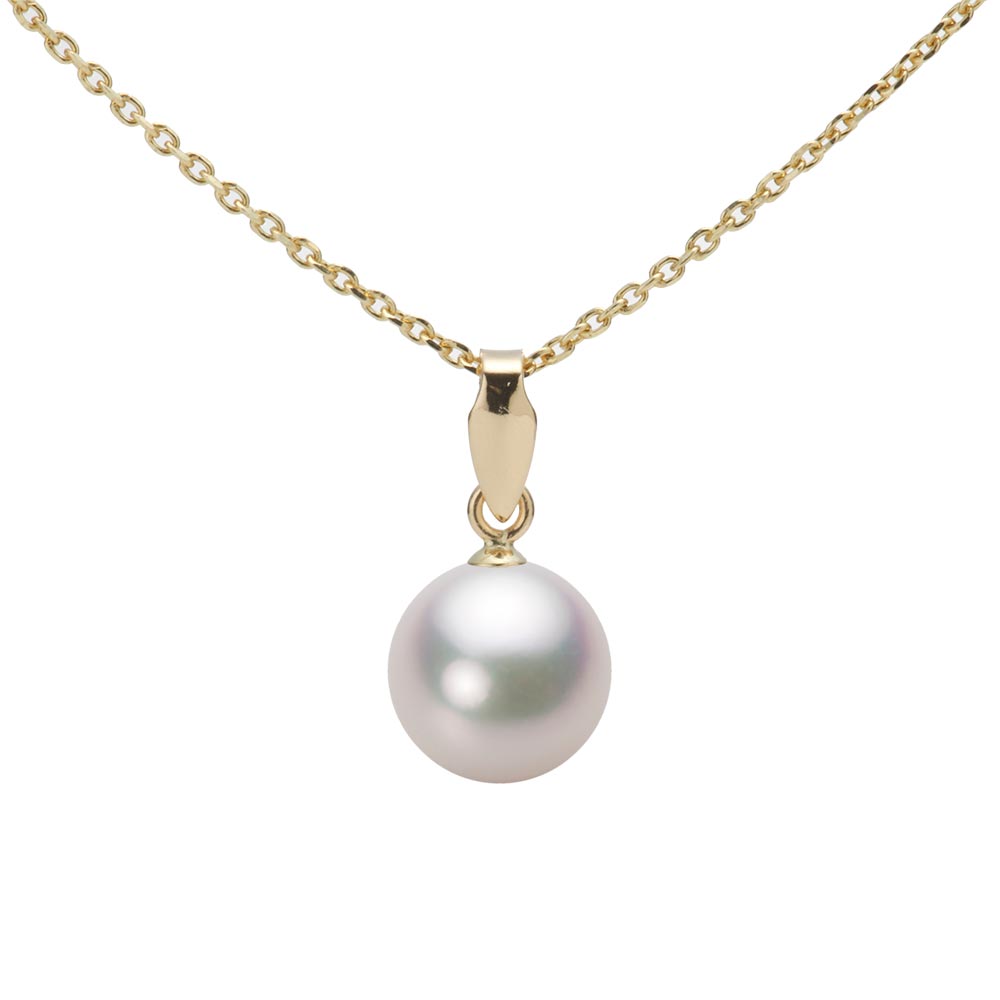 7.5mmアコヤ真珠ペンダント （ホワイトピンク・マリン）
