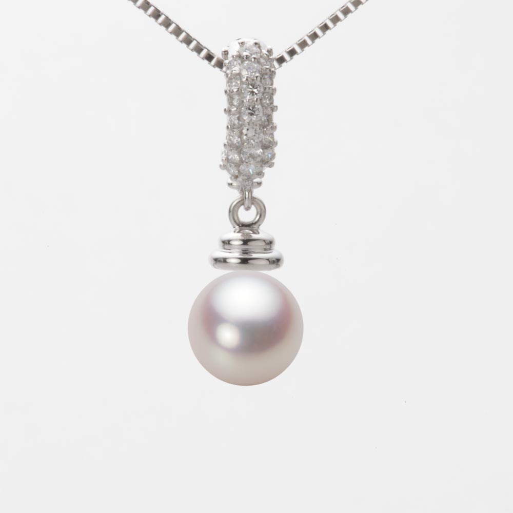 7.5mmアコヤ真珠ペンダント（ホワイトピンク・ロゼ）