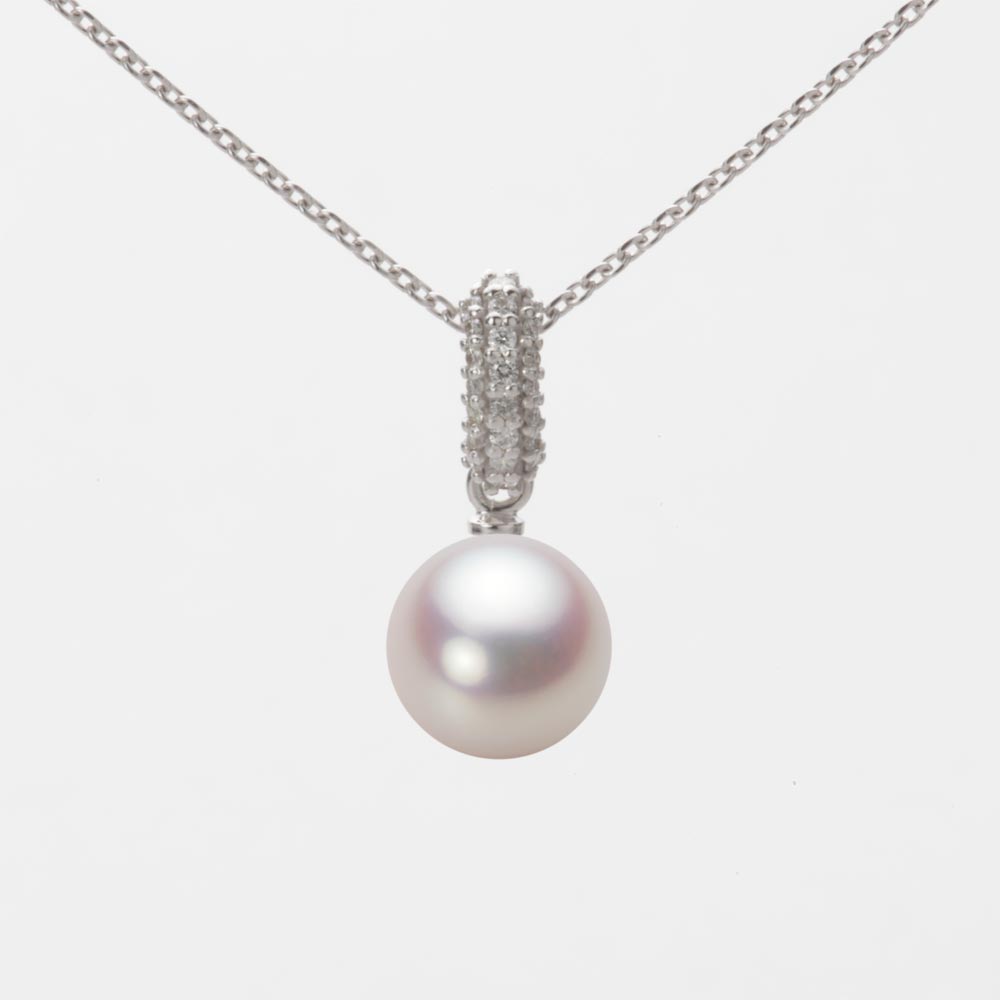 7.5mmアコヤ真珠ペンダント（ホワイトピンク・ロゼ）