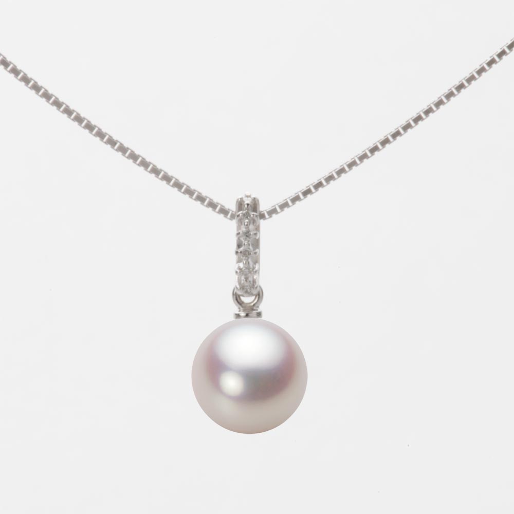 7.5mmアコヤ真珠ペンダント（ホワイトピンク・ロゼ）